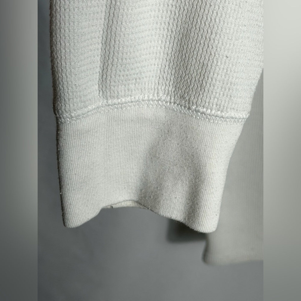 Polo Ralph Lauren Waffle Knit Long Sleeve Shirt Men’s Medium White Sleepwear - Picture 3 of 8